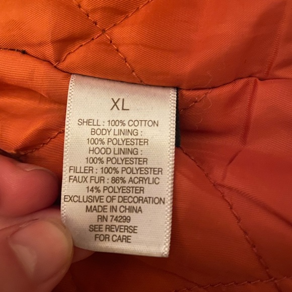 Dress Barn Women’s XL Forest Green Winter Coat with Faux Fur Hood - Picture 7 of 10